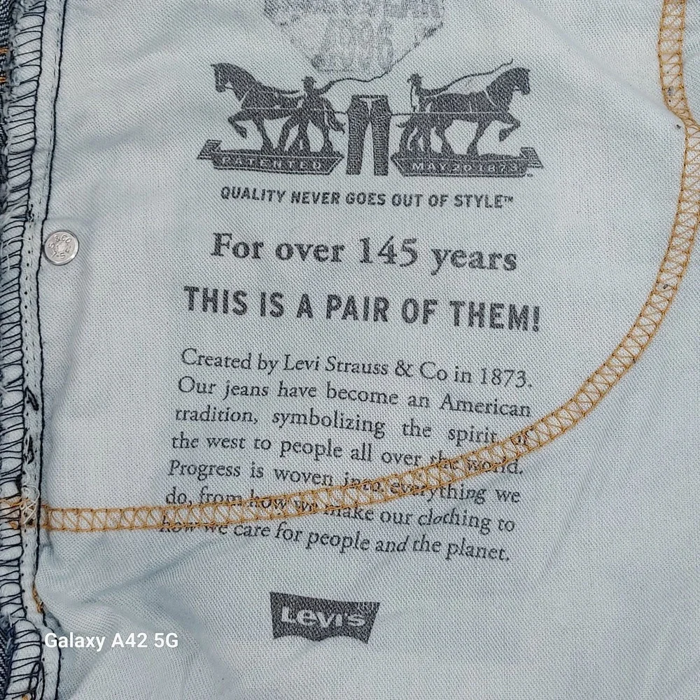 Levi's 550 Jeans Mens 50x30‎ Relaxed Fit Dark Wash Denim Water<Less